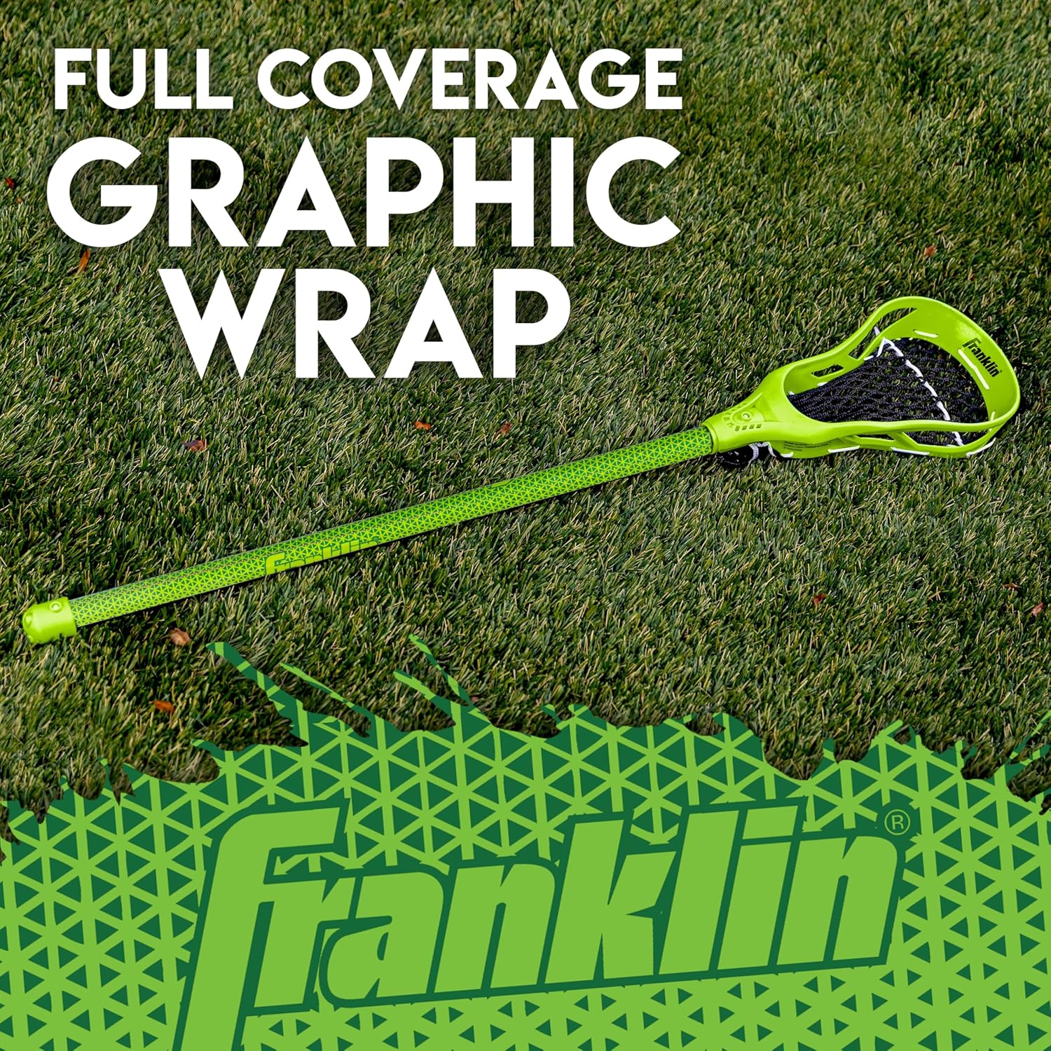 Franklin Sports Future Champs 2 Player Youth Lacrosse Sticks + Ball Set - Kids  GREEN