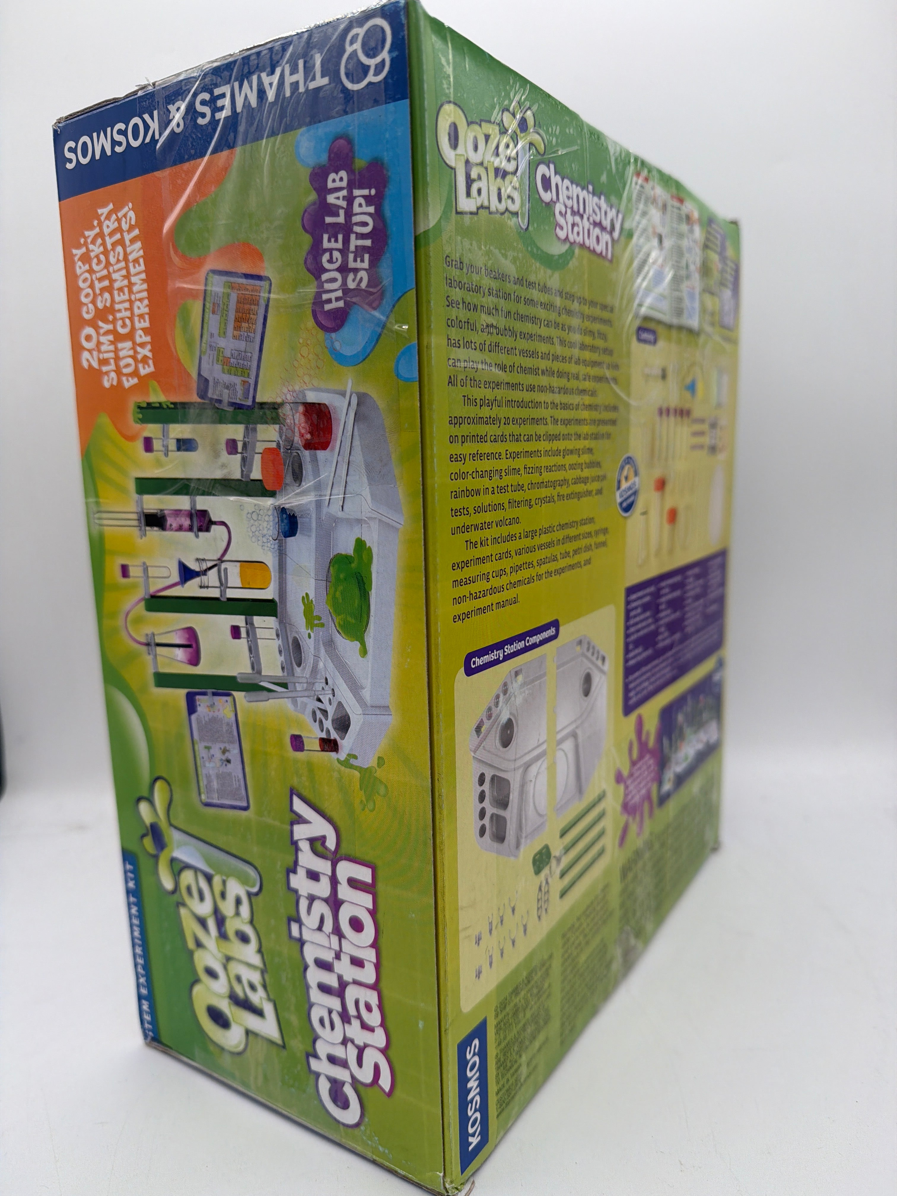 Thames & Kosmos Ooze Labs Chemistry Station Science Experiment Kit, 20 Non-Hazardous Experiments