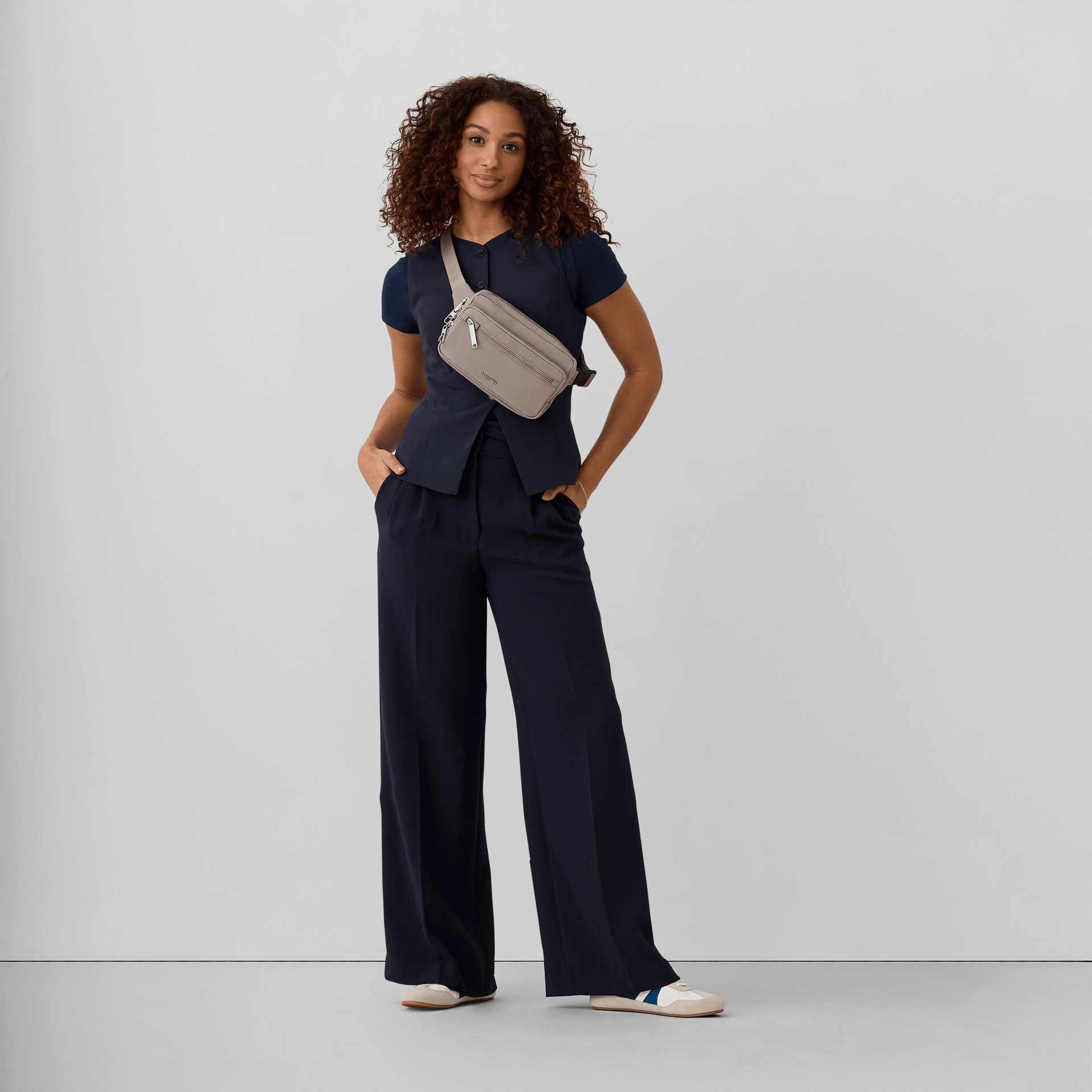 BAGGALLINI Securtex Classic Belt Bag Sling - Moonrock