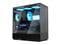 Zalman P10 Micro-ATX mATX Gaming PC Case, 120mm ARGB 4-pin PWM Fan Pre-Installed, Panoramic View, Frameless Tempered Glass Front & Side Panel with Type-C & USB 3.0, Black