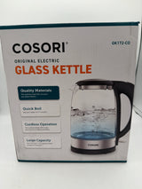 Cosori Electric Kettle, No Plastic Contact With Water, Wide Mouth For Easy Cleaning, Auto Shut Off, 1.7L Tea Kettle