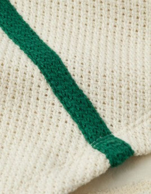 American Eagle Crochet Knit Shorties - Women's M (Cream/Grn)