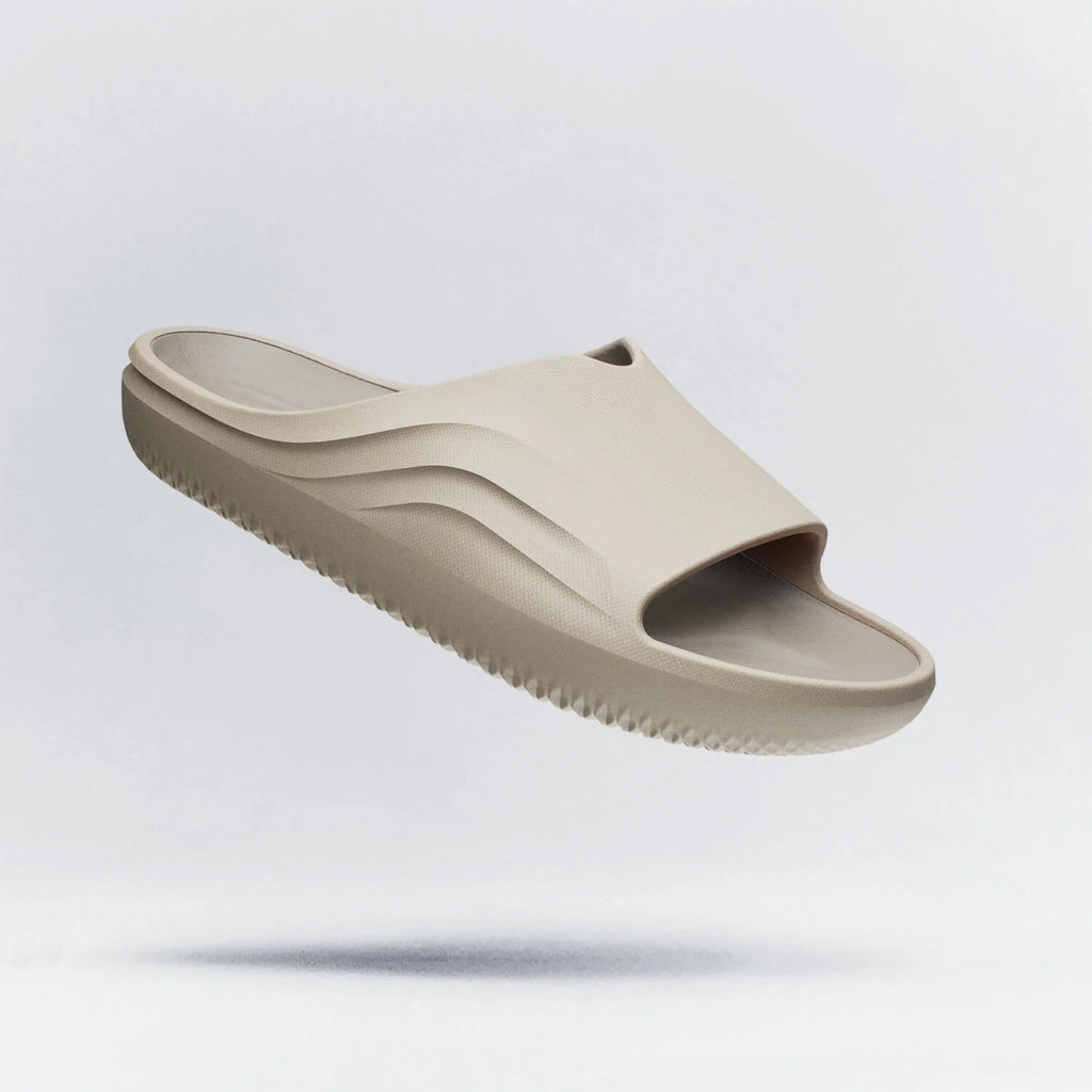 Stand+ Unisex Recovery Slide for Athletes AG3 - Sand - Size: Men 7/Women 9