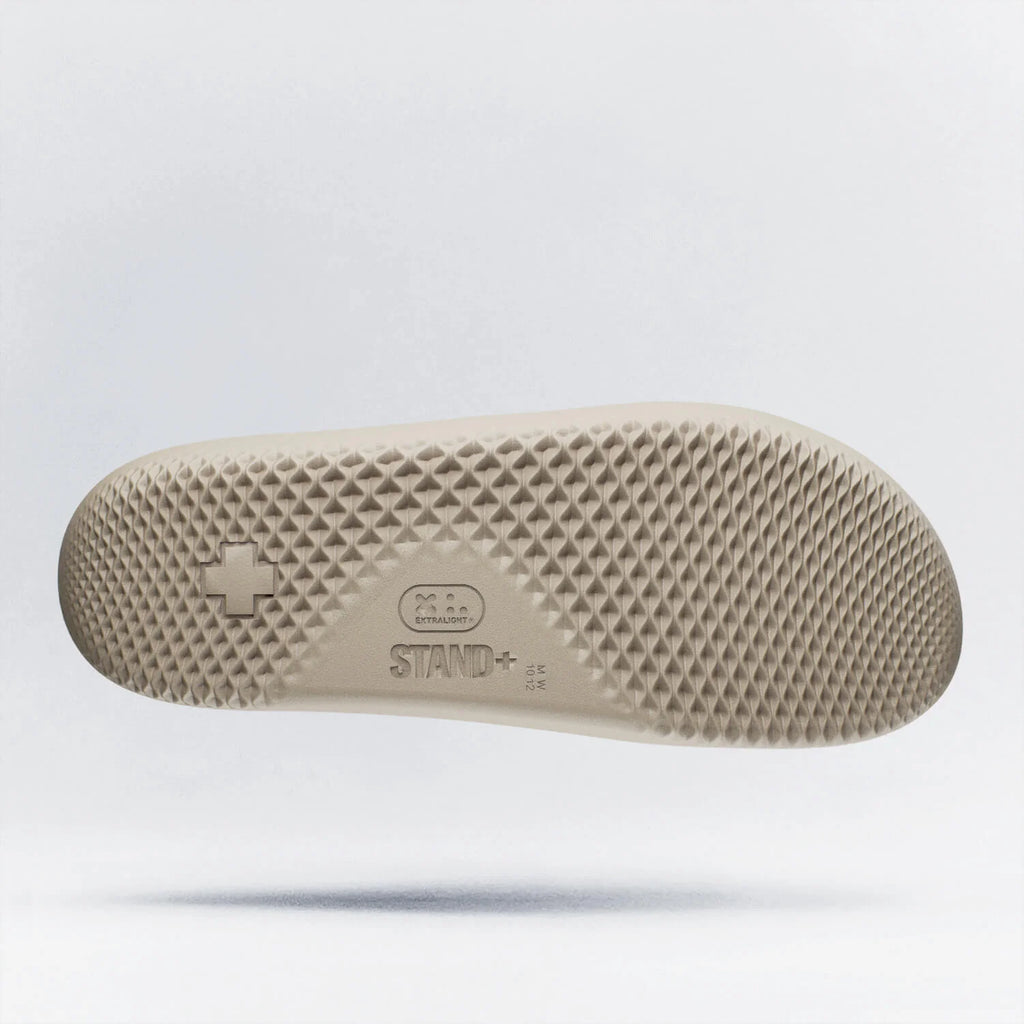 Stand+ Unisex Recovery Slide for Athletes AG3 - Sand - Size: Men 7/Women 9