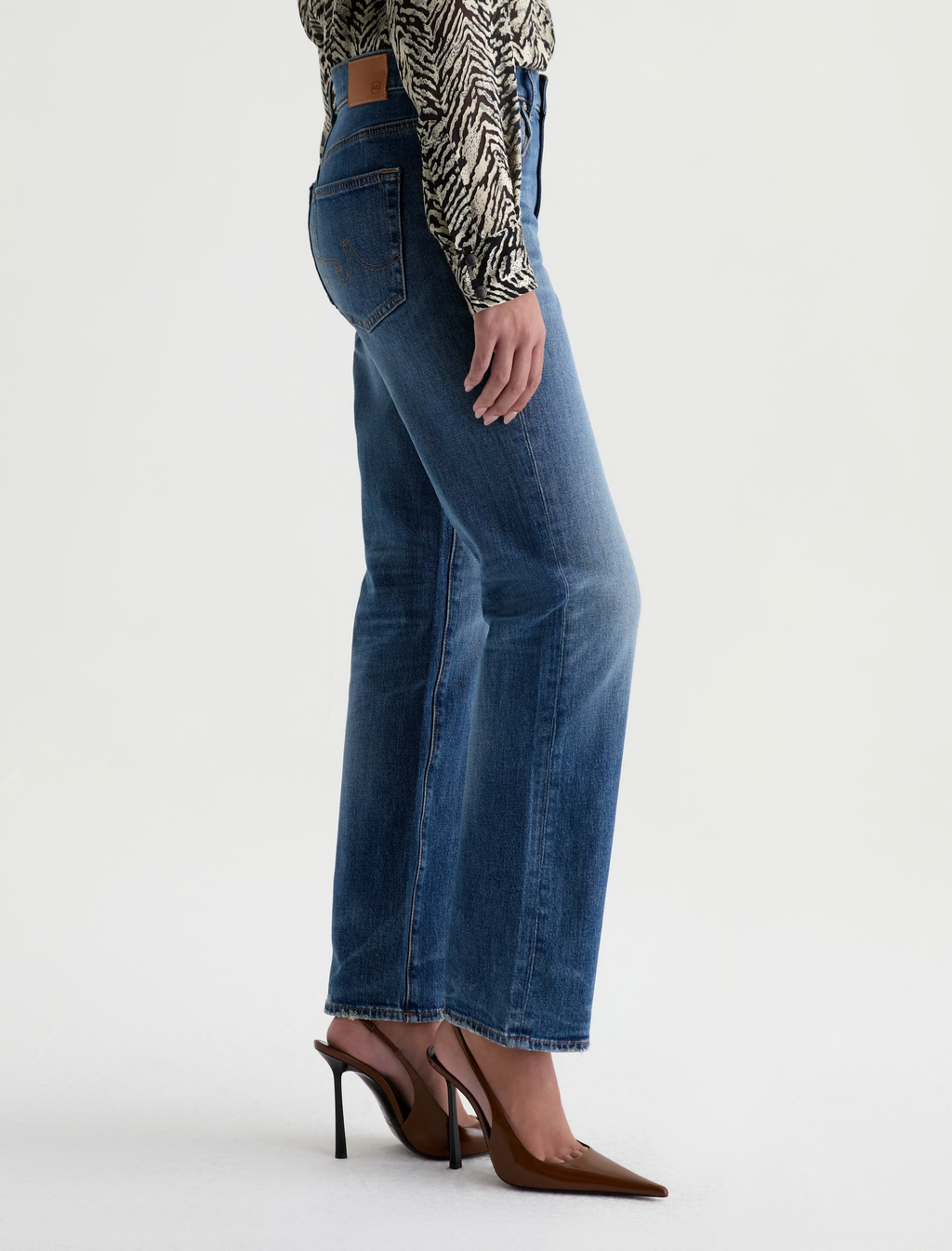 AG JEANS Brinley - Women's Mid-Rise Straight-Leg Jeans - Main Street - 29W/29.5L