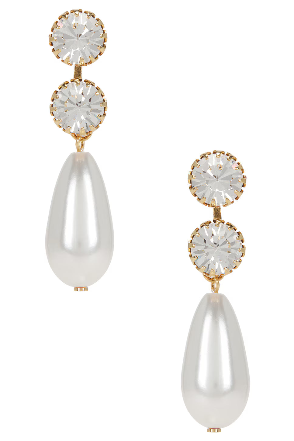 Anton Heunis Double Round Drop Earrings