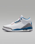 *AIR JORDAN 3 RETRO OG "TRUE BLUE Men– 13- White/Fire Red-true Blue