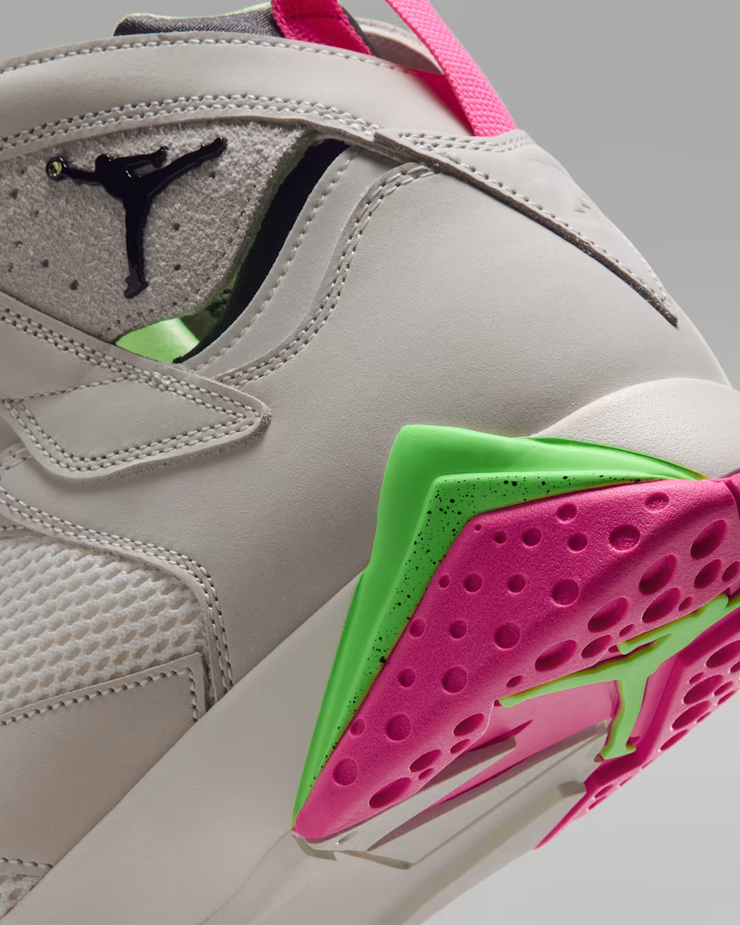 Air Jordan 7 Retro "Tennis Day" Phantom/Anthracite-Lime Blast, Men's Sz 10.5/Women's Sz 12