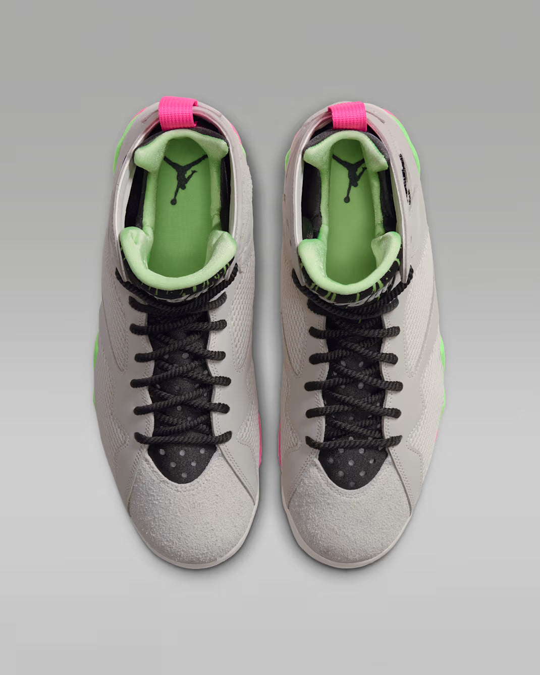 Air Jordan 7 Retro "Tennis Day" Phantom/Anthracite-Lime Blast, Men's Sz 10.5/Women's Sz 12