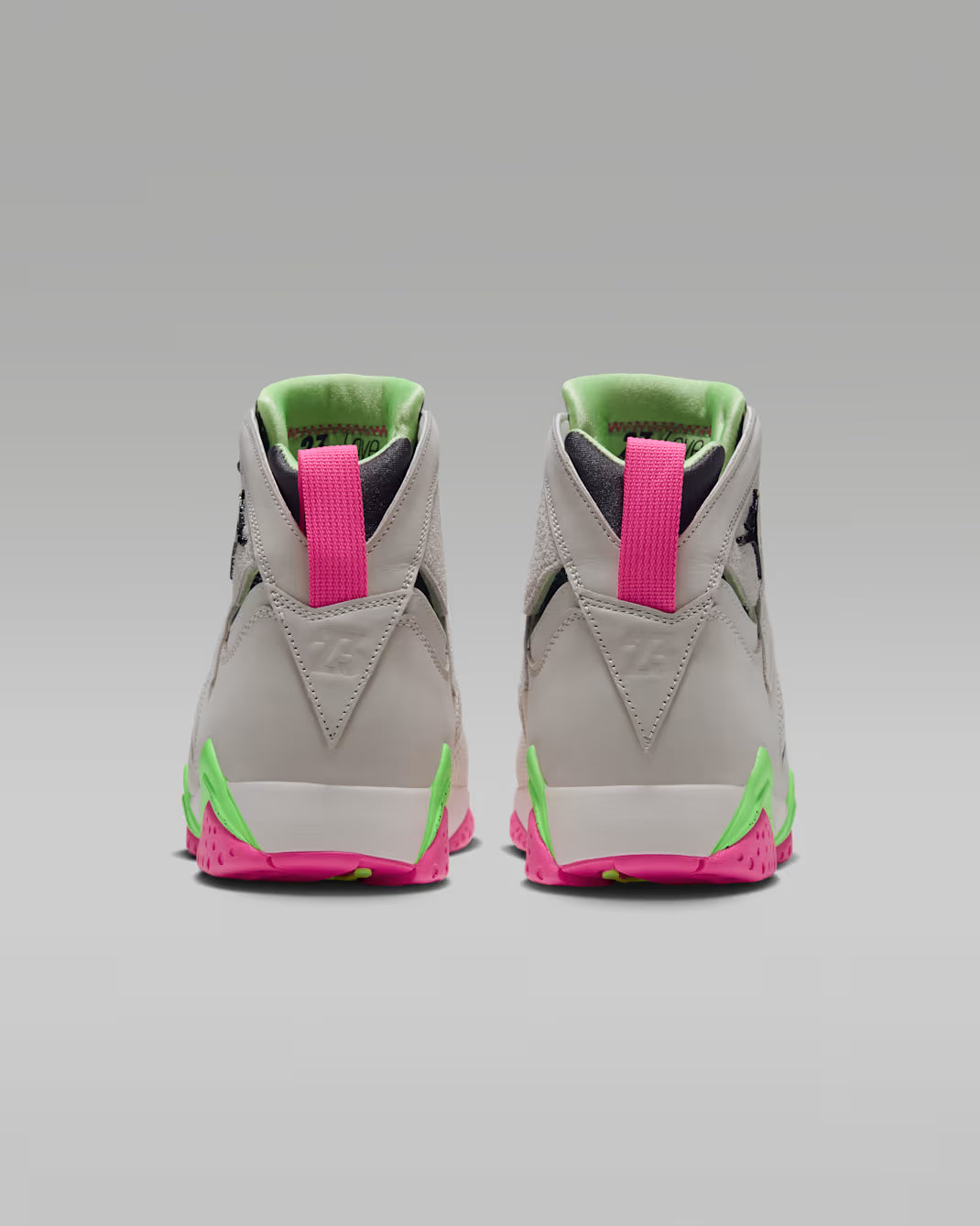 Air Jordan 7 Retro "Tennis Day" Phantom/Anthracite-Lime Blast, Men's Sz 10.5/Women's Sz 12