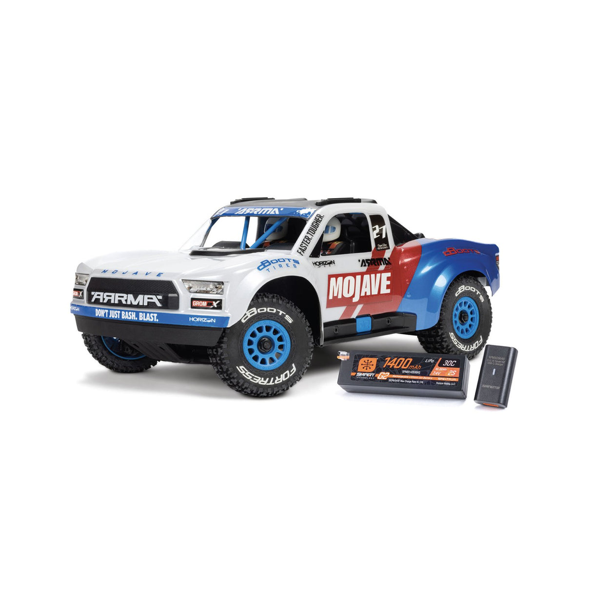 White 1/16 MOJAVE GROM 223S BLX Brushless 4x4 RTR Desert Truck