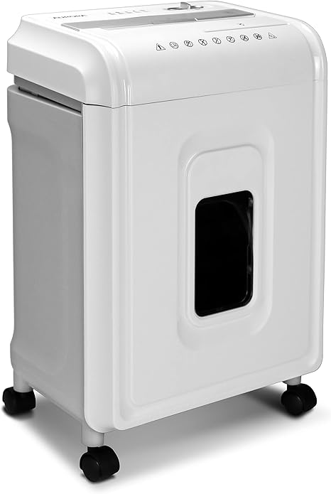 Aurora (MODEL: AU860MZ) High-Security 8-Sheet Micro-Cut Paper, CD/DVD and Credit Card Shredder, White/Gray