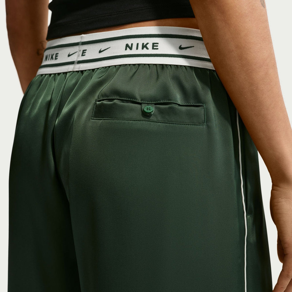 Nike Women's Sportswear Loose Mid-Rise Satin Trousers (Size: Small)