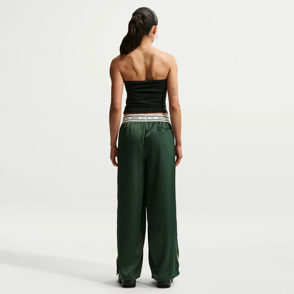 Nike Women's Sportswear Loose Mid-Rise Satin Trousers (Size: Small)