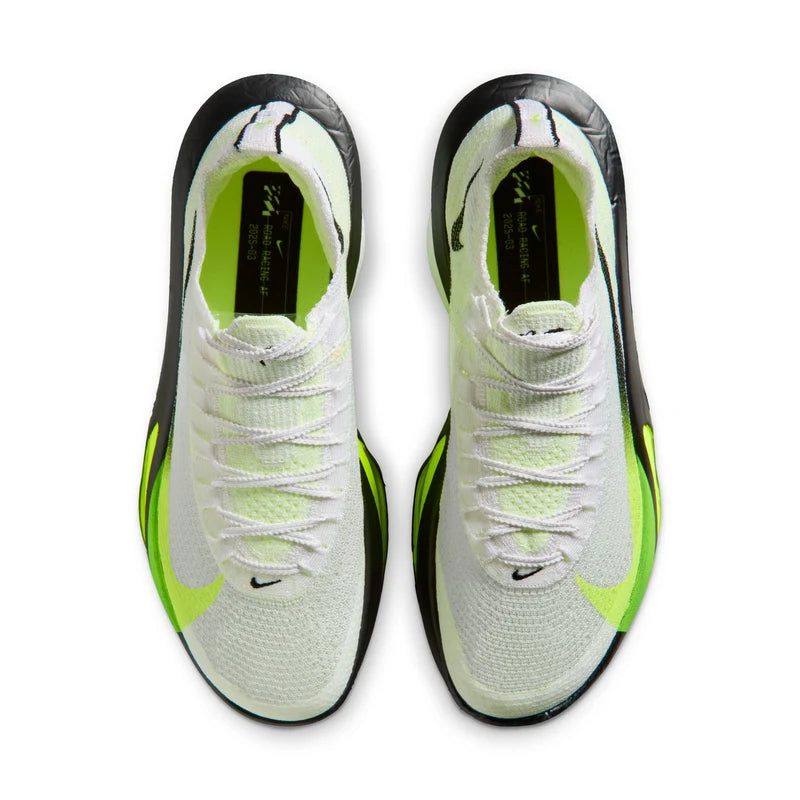 Nike Men's Alphafly 3 (100 - White/Black Volt-Barely Volt) (Size: 8)