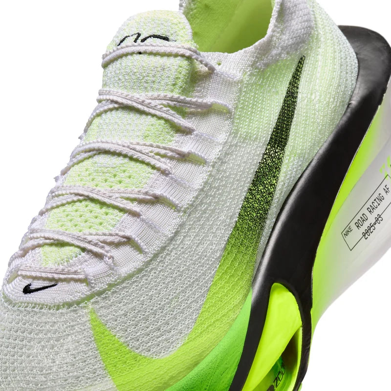 Nike Men's Alphafly 3 (100 - White/Black Volt-Barely Volt) (Size: 8)
