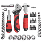 SureBilt Stubby Driver Dual Drive Ratchet SAE/Metric Tool Set 45 Piece