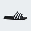* Adidas Adilette Aqua Slides, Core Black / Cloud White / Core Black, woman's 8