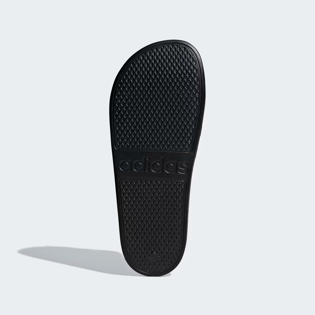 * Adidas Adilette Aqua Slides, Core Black / Cloud White / Core Black, woman's 8
