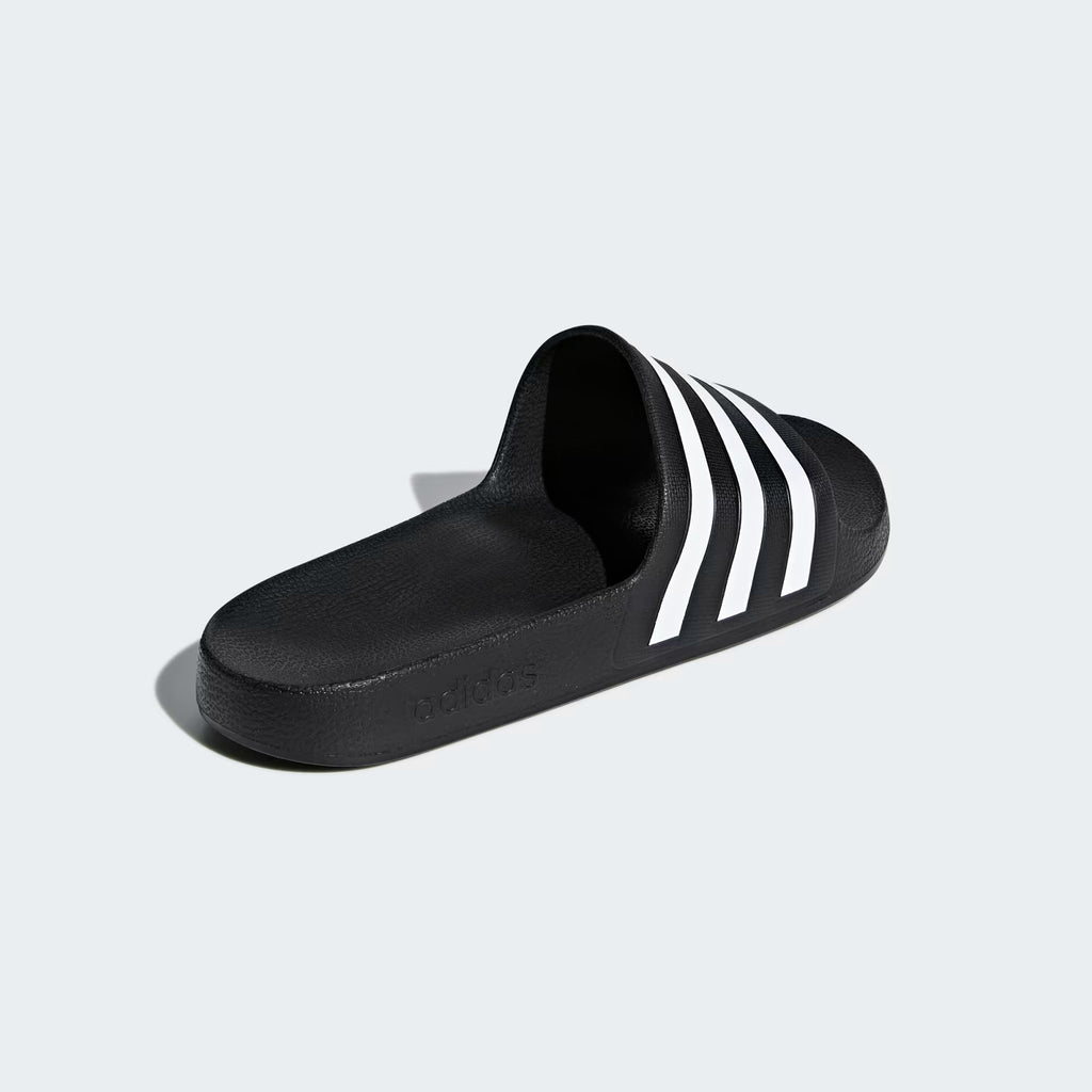 * Adidas Adilette Aqua Slides, Core Black / Cloud White / Core Black, woman's 8