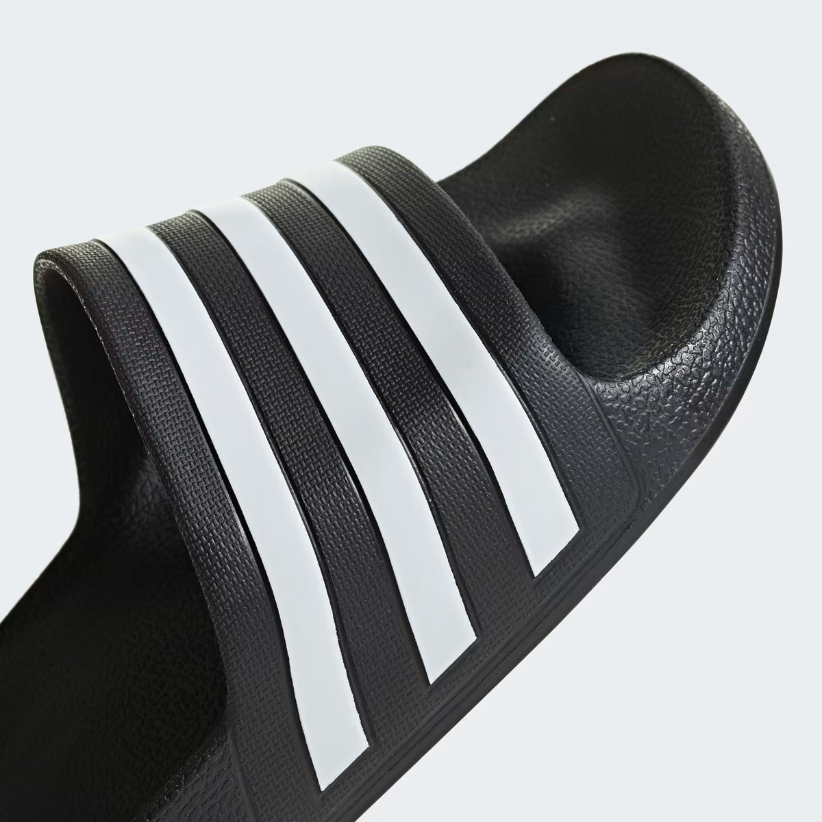 * Adidas Adilette Aqua Slides, Core Black / Cloud White / Core Black, woman's 8