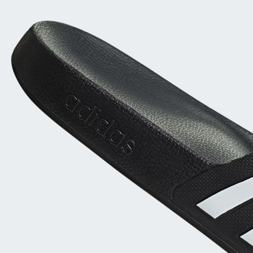 * Adidas Adilette Aqua Slides, Core Black / Cloud White / Core Black, woman's 8