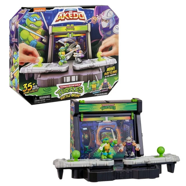 Akedo Teenage Mutant Ninja Turtles Battle Arena Playset with Mini Figures (new, open box) *damaged box*