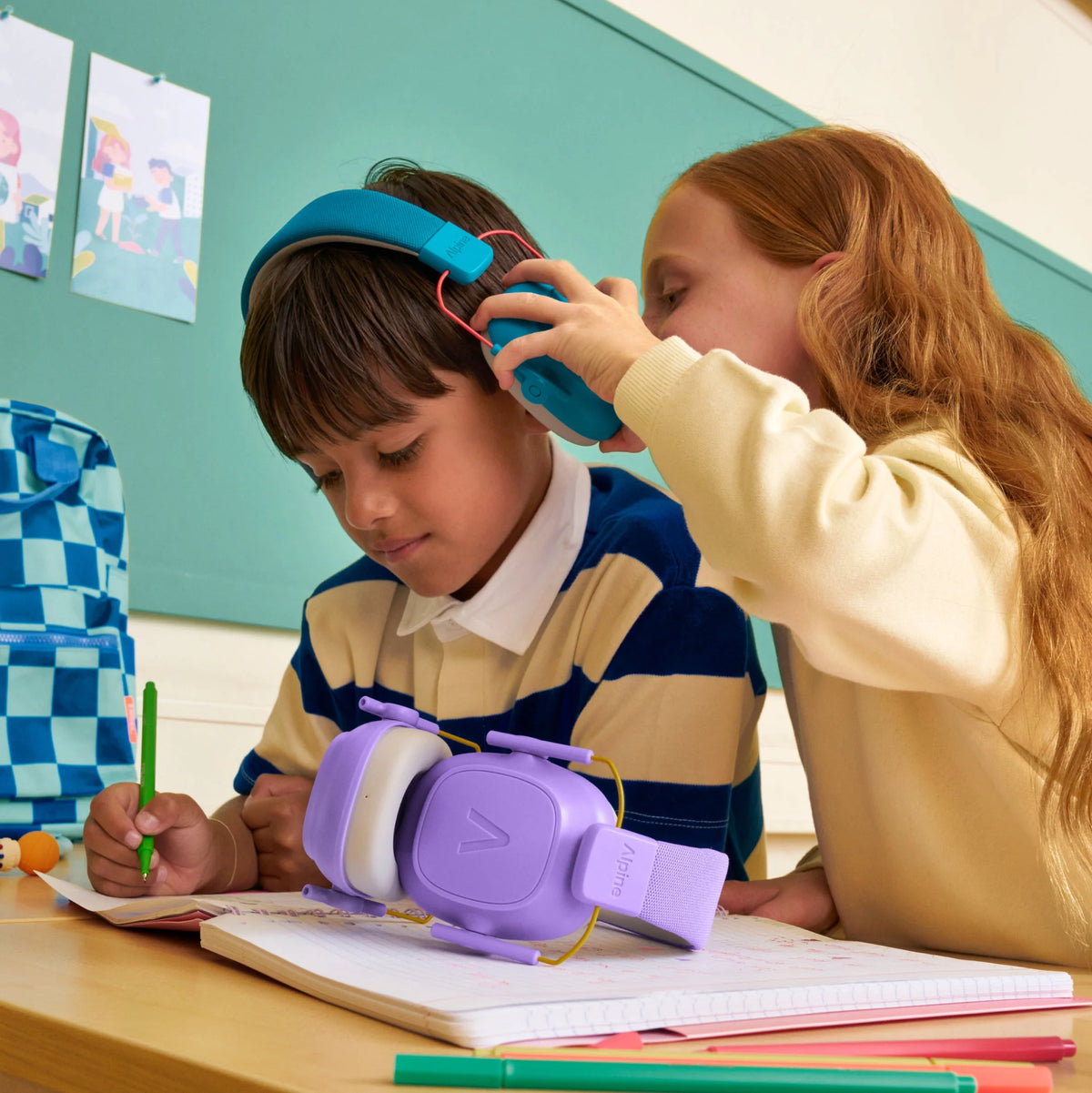 Alpine- Muffy Kids Hearing Protection Earmuffs, Blue