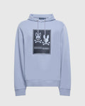 Psycho Bunny Mens Monroe Twill Patch Fleece Hoodie Size: S
