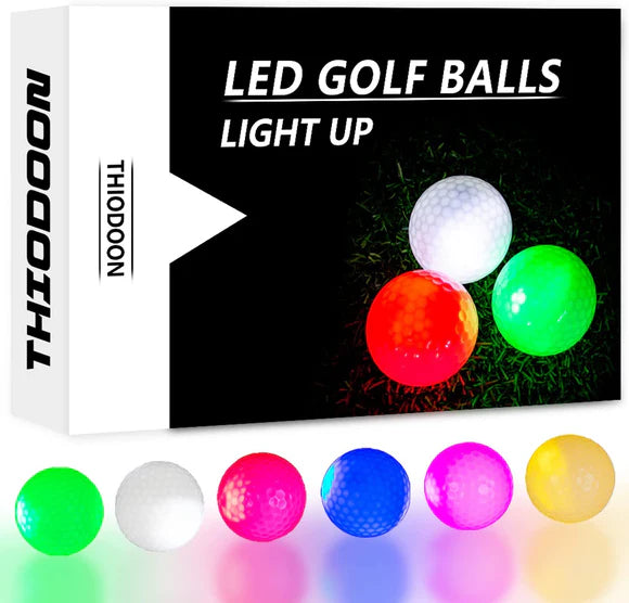 THIODOON Upgrade LED Golf Balls for Night Sports (6 Pack)