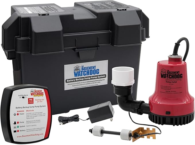 Basement Watchdog BWE 1000 Gallons Per Hour Basement Watchdog Emergency Back-Up Sump Pump