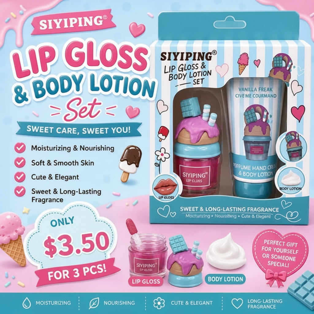 SIYIPING LIPGLOSS & HAND CREAM - Vanilla Freak