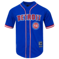 NBA DETROIT PISTONS CLASSIC MEN'S MESH BUTTON DOWN SHIRT - XL