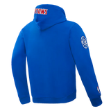 NBA DETROIT PISTONS OLD ENGLISH MEN'S PULLOVER HOODIE SZ:XL