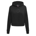 NBA Detroit Pistons Neutral Women's Cropped Pullover Hoodie - Black - Size Large