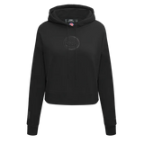 NBA Detroit Pistons Neutral Women's Cropped Pullover Hoodie - Black - Size Large