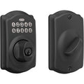 *Schlage BE365 CAM 622 Electronic Keypad Deadbolt, Matte Black
