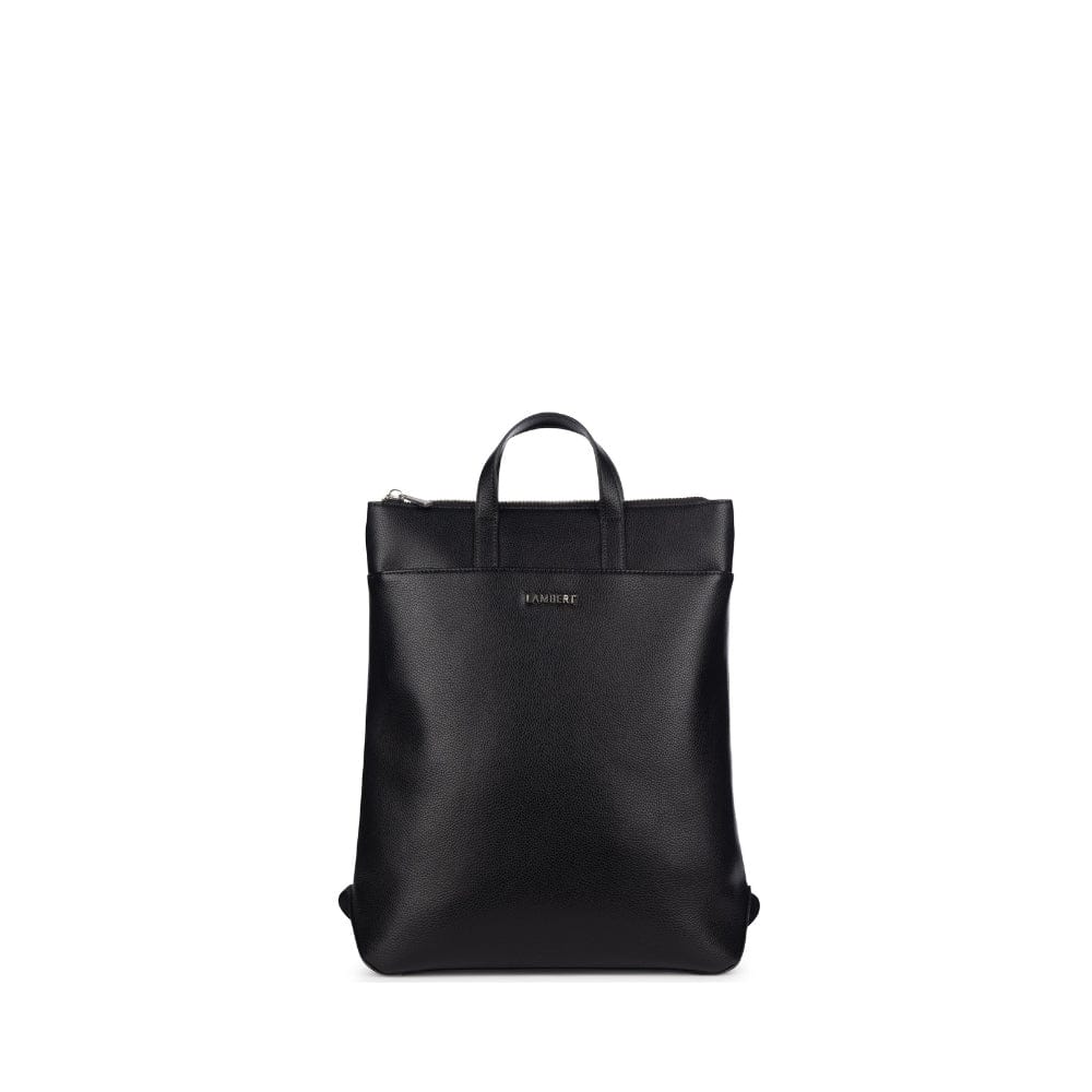 Lambert The Billie - Black Vegan Leather Backpack
