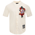 NBA LOS ANGELES LAKERS ROSES MESH BUTTON DOWN SHIRT (EGGSHELL) - M