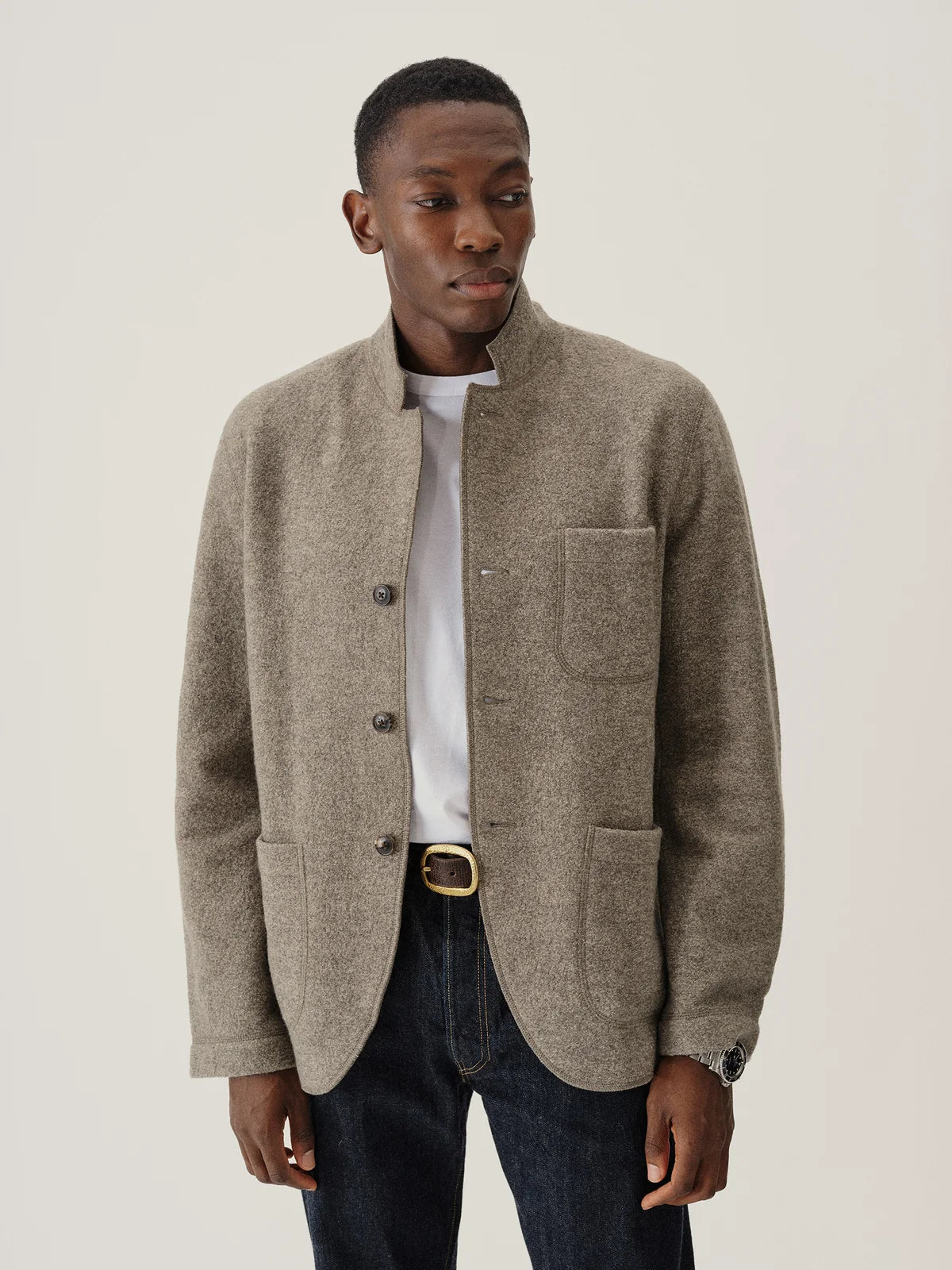 Buck Mason Felted Chore Coat Size Medium