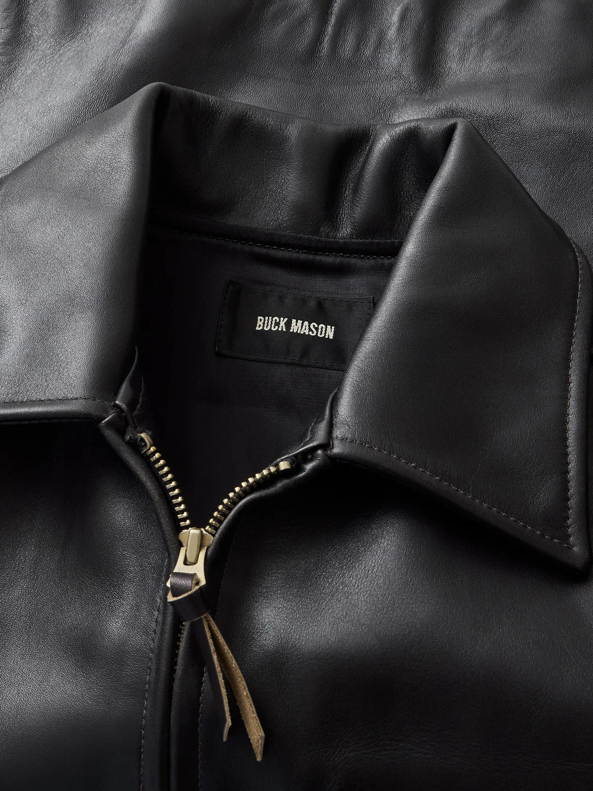 Buck Mason Bruiser PCH Leather Jacket Size Medium