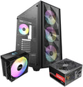RAIDMAX - Vector Series 217 ATX Mid-Tower PC Case Bundle - 700W PSU & CPU Cooler - Black