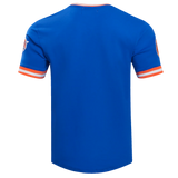 PRO STANDARD - XL - NBA NEW YORK KNICKS CLASSIC CHENILLE MEN'S TEE - ROYAL BLUE
