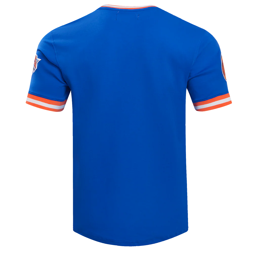 PRO STANDARD - XL - NBA NEW YORK KNICKS CLASSIC CHENILLE MEN'S TEE - ROYAL BLUE
