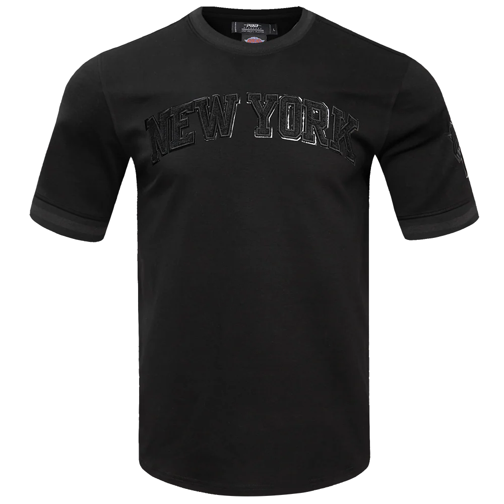 PRO STANDARD - 2XL NBA NEW YORK KNICKS TRIPLE BLACK PRO TEAM TEE - 3BLACK
