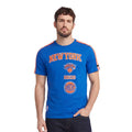 PRO STANDARD - NBA NEW YORK KNICKS RETRO CLASSIC MEN'S STRIPED TEE - ROYAL BLUE/ORANGE - 3XL