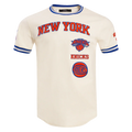 PRO STANDARD - SM MEN'S NBA NEW YORK KNICKS RETRO CLASSIC TEE - EGGSHELL/ROYAL