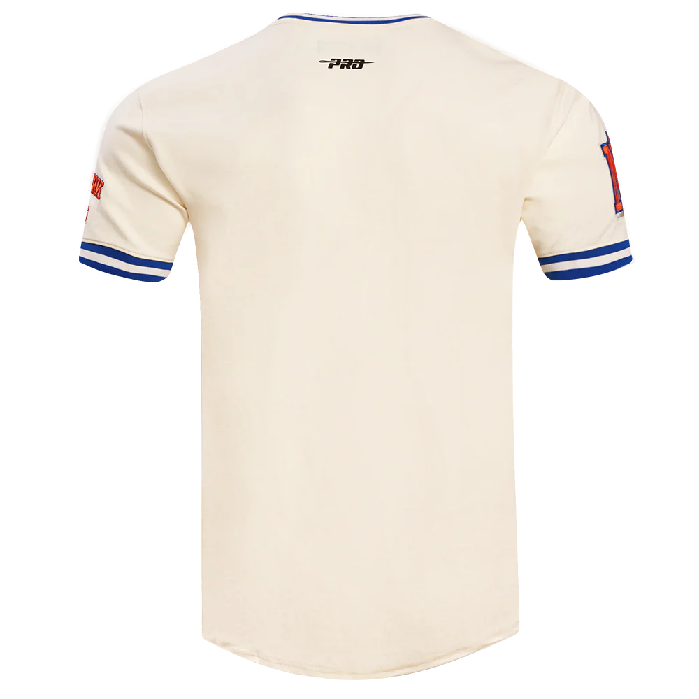 PRO STANDARD - SM MEN'S NBA NEW YORK KNICKS RETRO CLASSIC TEE - EGGSHELL/ROYAL