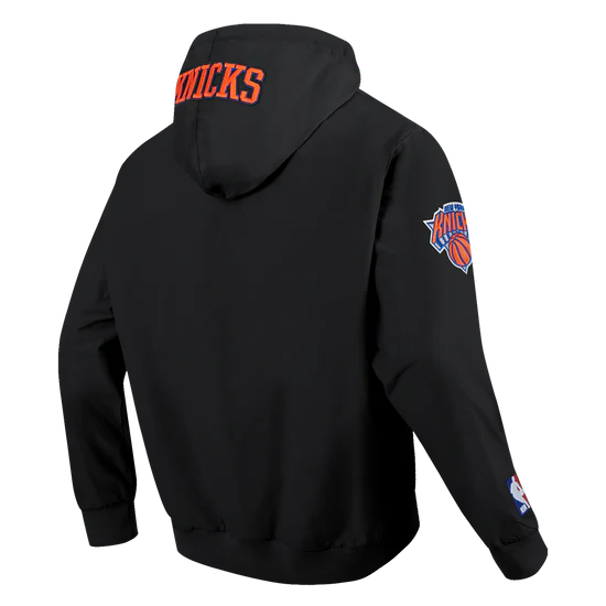 NBA NEW YORK KNICKS CLASSIC WIND SUIT MEN'S WOVEN FULL ZIP PULLOVER HOODIE-2XL