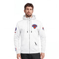 NBA NEW YORK KNICKS CLASSIC CHENILLE MEN'S FULL ZIP HOODIE- MED